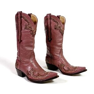 Old Gringo Purple Studded Vintage Western Boots